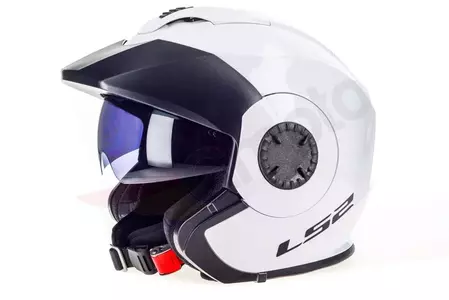 LS2 OF570 VERSO SOLID WHITE S offenes Gesicht Motorradhelm-3