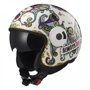 LS2 OF597 CABRIO FLAUNT WHITE L casco de moto abierto-1