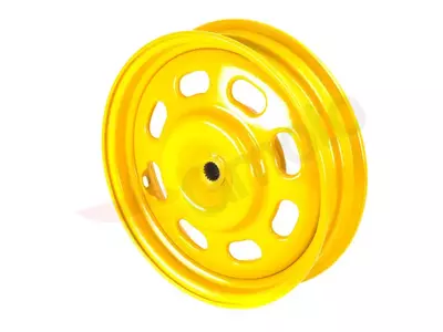 Koło jezdne - felga tylne tył Router Bassa 13 żółte stalowa 2,15x10 cali - 02-YY50QT011001-B2