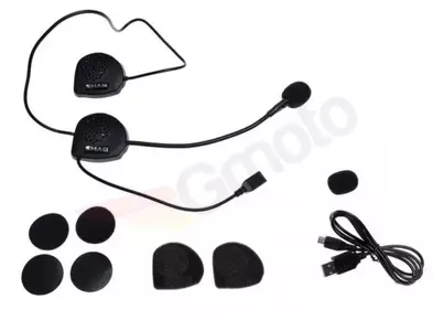 Sprechanlage Motorrad-Helm Headset Intercom Jet Shad BC02 GPS MP3 Smartphone-1