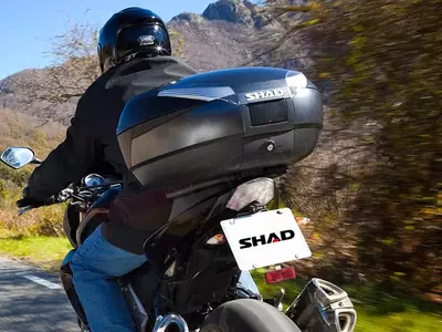 Motorradkoffer mit Montageplatte SHAD SH48 Titanium-3