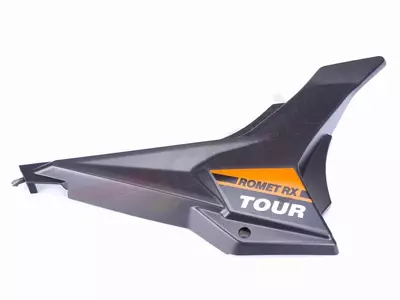 Romet RX 125 Tour Off couvercle latéral inférieur droit orange - 02-T26K010402D66100