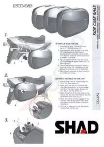 Капак на багажника SHAD SH43 Black Kpl-2
