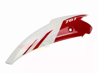 Osłona boczna tylna Romet 767 10 lewa biało czerwona - 02-QBH-42605-0000