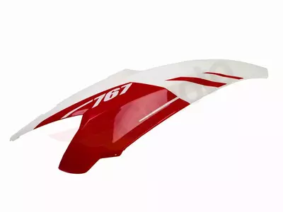 Romet 767 10 capac lateral dreapta spate alb și roșu - 02-QBH-42606-0000