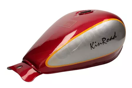 King Chopper κόκκινο και ασημί δεξαμενή καυσίμου-3