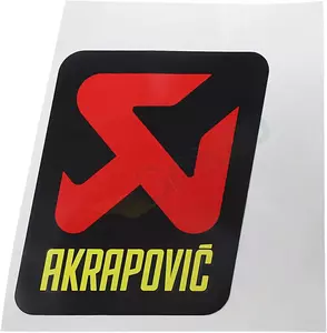 Tepelně odolná nálepka Akrapovic 85x65 mm