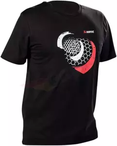 T-shirt koszulka męska z krótkim rękawem Akrapovic Mesh czarny 3XL 