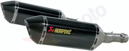 Akrapovic Silenciador Slip-On Kawasaki Z 1000SX direito e esquerdo em carbono - S-K10SO6-HZC