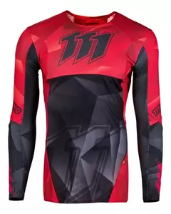 Motorcykel-sweatshirt 111 Racing 111.1 Hell Red sort/rød L - 2-0262-704-9749-L