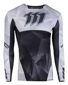 Tricou de motocicletă 111 Racing 111.1 Razor negru negru/gri XXL - 2-0262-704-9751-XXL