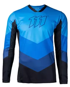 Motorcykel-sweatshirt 111 Racing 111.3 Moonbeam blå/sort L - 2-0261-704-9741-L