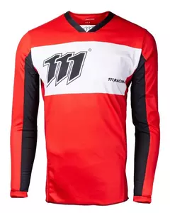 Motorrad Sweatshirt 111 Racing 111.3 Redrisk rot/weiß/schwarz L - 2-0261-704-9742-L