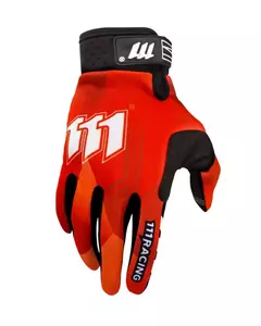 Moto rukavice 111 Racing Moto RA červená/biela/čierna L - 0-0050-715-9766-L