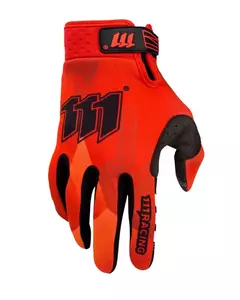 Γάντια μοτοσικλέτας 111 Racing Moto RA κόκκινο/μαύρο XL-1