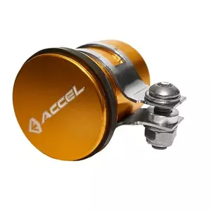 Zbiornik płynu hamulcowego tył aluminiowy Accel złoty - BFT01G