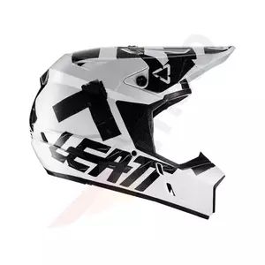 Capacete Leatt GPX 3.5 V22 branco preto XXL para motociclismo cross enduro-4