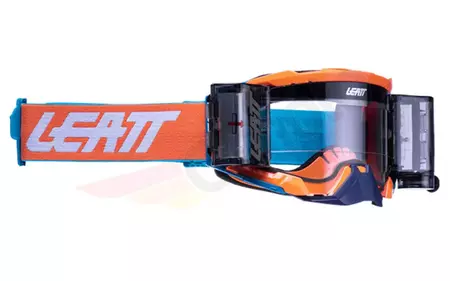 Leatt Velocity 5.5 V23 Roll-Off occhiali da moto arancione blu vetro trasparente 83% - 8022010430