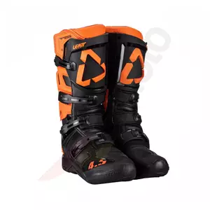 Leatt GPX 4.5 V23 botas de motociclismo cross enduro preto laranja 45,5 29,5 cm-1