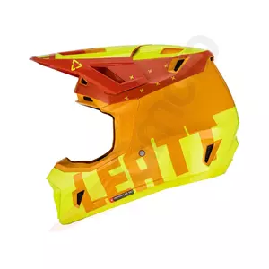 Leatt GPX 7.5 V23 cross enduro helma na motorku + brýle Velocity 4.5 Iriz yellow fluo S-4