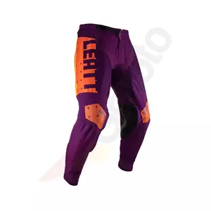 Leatt motorkářské crossové enduro kalhoty 4.5 V23 indigo purple orange M-1