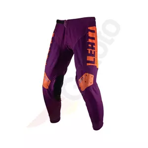 Leatt motorkářské crossové enduro kalhoty 4.5 V23 indigo purple orange M-2