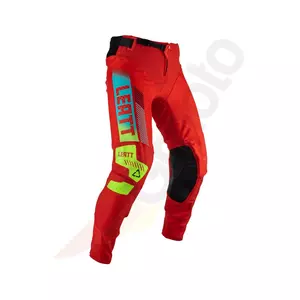Leatt 5.5 I.K.S V23 vermelho verde fluo XXL calças de motociclismo cross enduro - 5023031355
