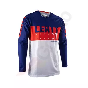 Shirt Motocross Hemd Offroad-Trikot Leatt 4.5 V23 lite dunkelblau rot weiß M - 5023032151