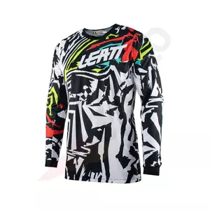 Leatt motor cross enduro outfit sweatshirt + broek 3.5 junior zebra wit zwart rood XL 150-160cm-3