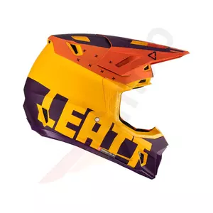 Leatt GPX 7.5 V23 cross enduro casco moto + Velocity 4.5 occhiali Iriz giallo indaco viola fluo L-3