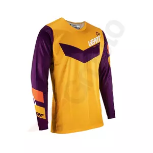 Leatt motor cross enduro outfit sweatshirt + broek 3,5 indigo paars oranje S-2