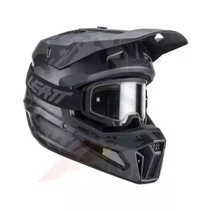Casque moto Leatt GPX 3.5 V23 cross enduro + lunettes Velocity 4.5 noir L
