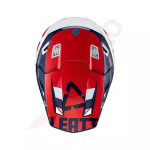 Leatt GPX 7.5 V23 cross enduro helma na motorku + brýle Velocity 4.5 Iriz royal navy red white XL-5