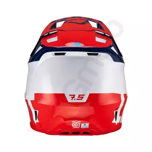 Leatt GPX 7.5 V23 cross enduro motociklistička kaciga + Velocity 4.5 Iriz royal naočale mornarsko plave crvene bijele XL-6