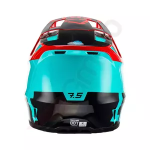 Leatt GPX 7.5 V23 cross enduro motorcykelhjelm + Velocity 4.5 goggles Iriz navy red blue M-6