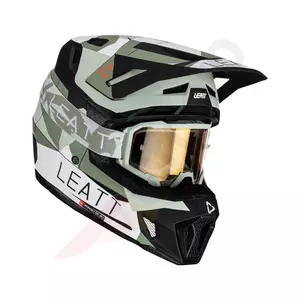 Casque moto Leatt GPX 7.5 V23 cross enduro + lunettes Velocity 4.5 Iriz cactus noir vert M