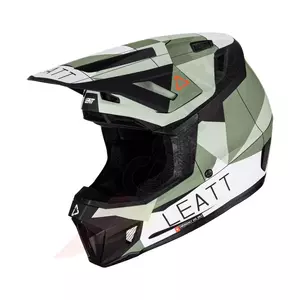 Leatt GPX 7.5 V23 cross enduro casco moto + Velocity 4.5 occhiali Iriz cactus nero verde M-2