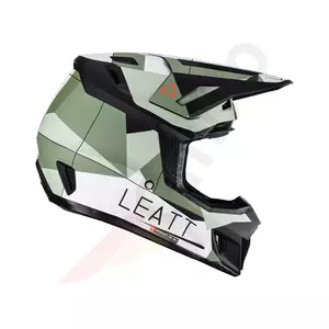 Leatt GPX 7.5 V23 cross enduro moottoripyörä kypärä + Velocity 4.5 suojalasit Iriz cactus musta vihreä M-3