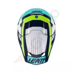 Leatt GPX 7.5 V23 cross enduro moto casco + Velocity 4.5 occhiali Iriz blu navy giallo blu flu M-5