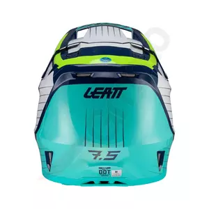 Leatt GPX 7.5 V23 cross enduro moto casco + Velocity 4.5 occhiali Iriz blu navy giallo blu flu M-6