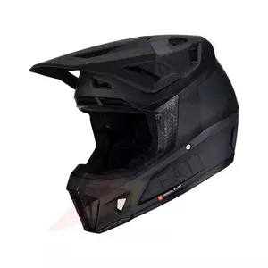 Leatt GPX 7.5 V23 cross enduro motociklu ķivere + Velocity 4.5 Iriz brilles melnas XL-2