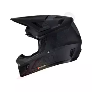 Leatt GPX 7.5 V23 cross enduro motociklu ķivere + Velocity 4.5 Iriz brilles melnas XL-4