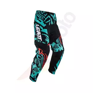 Leatt motorkářský cross enduro outfit mikina + kalhoty 3.5 junior modrá černá červená XS 110-120 cm-4