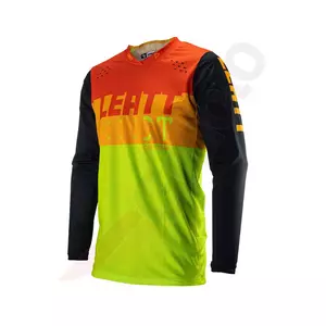 Shirt Motocross Hemd Offroad-Trikot Leatt 4.5 V23 lite orange gelb fluo schwarz M-2