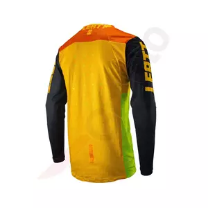 Leatt motorcykel cross enduro sweatshirt 4.5 V23 lite orange gul fluo sort M-3