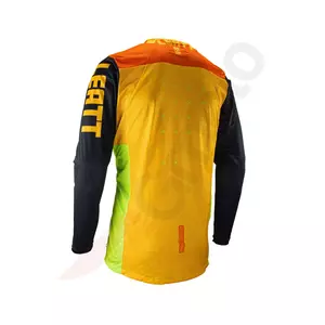 Leatt motorcykel cross enduro sweatshirt 4.5 V23 lite orange gul fluo sort M-4