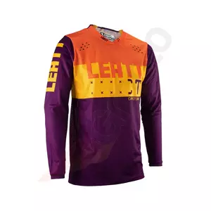 Shirt Motocross Hemd Offroad-Trikot Leatt 4.5 V23 lite orange gelb violett M - 5023032101