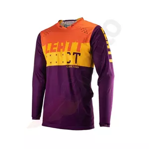 Shirt Motocross Hemd Offroad-Trikot Leatt 4.5 V23 lite orange gelb violett M-2
