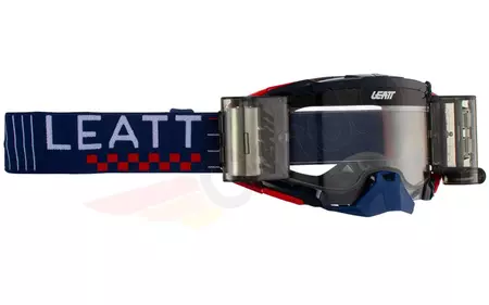 Occhiali da moto Leatt Velocity 5.5 V23 Roll-Off blu navy rosso vetro trasparente 83% - 8023020350