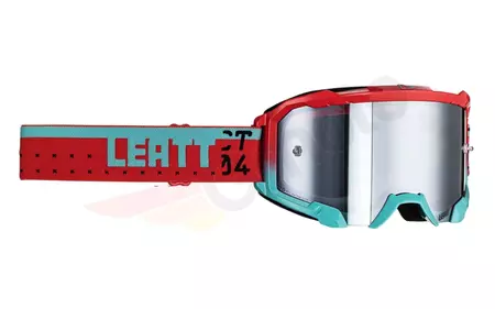 Leatt Velocity 4.5 V23 Motorradbrille Iriz blau rot Spiegel silber 50%-1